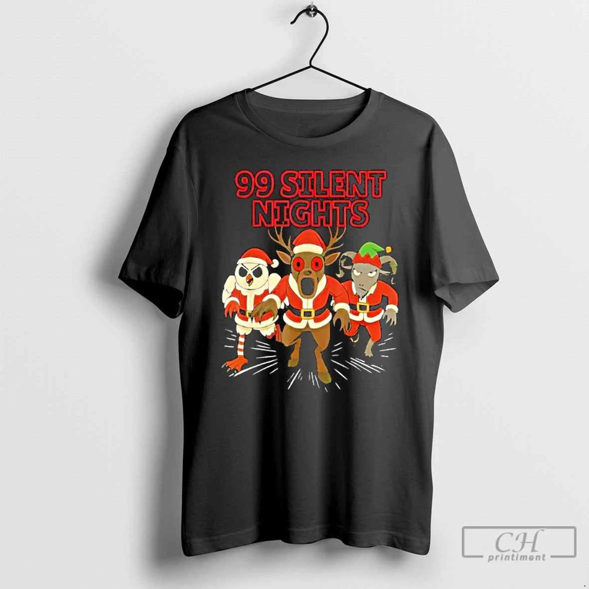 Classic 99 Silent Nights In The Forest Christmas Holiday For Gamers T-Shirts, Hoodie, Sweatshirt | ZylaModa.com