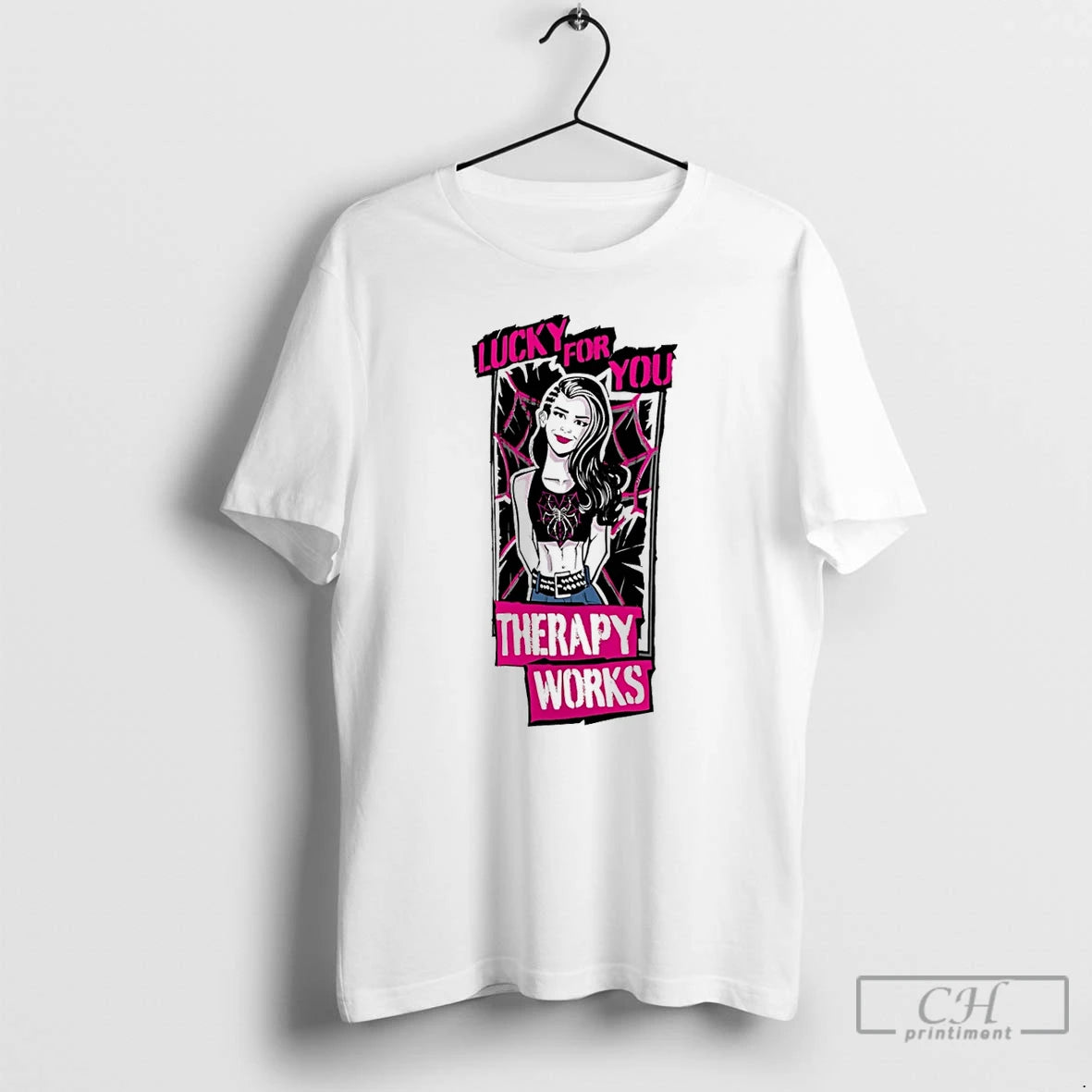 Classic Aj Lee Therapy Works Lucky For You T-Shirts, Hoodie, Sweatshirt | ZylaModa.com