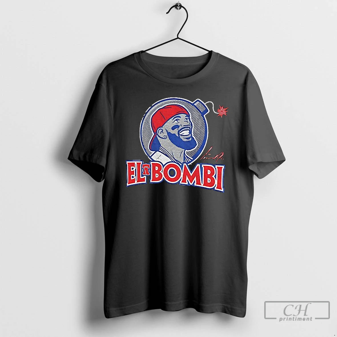 Classic Adolis Garcia El Bombi Philadelphia Phillies Baseball Mlb 2025 Signature T-Shirts, Hoodie, Sweatshirt | ZylaModa.com