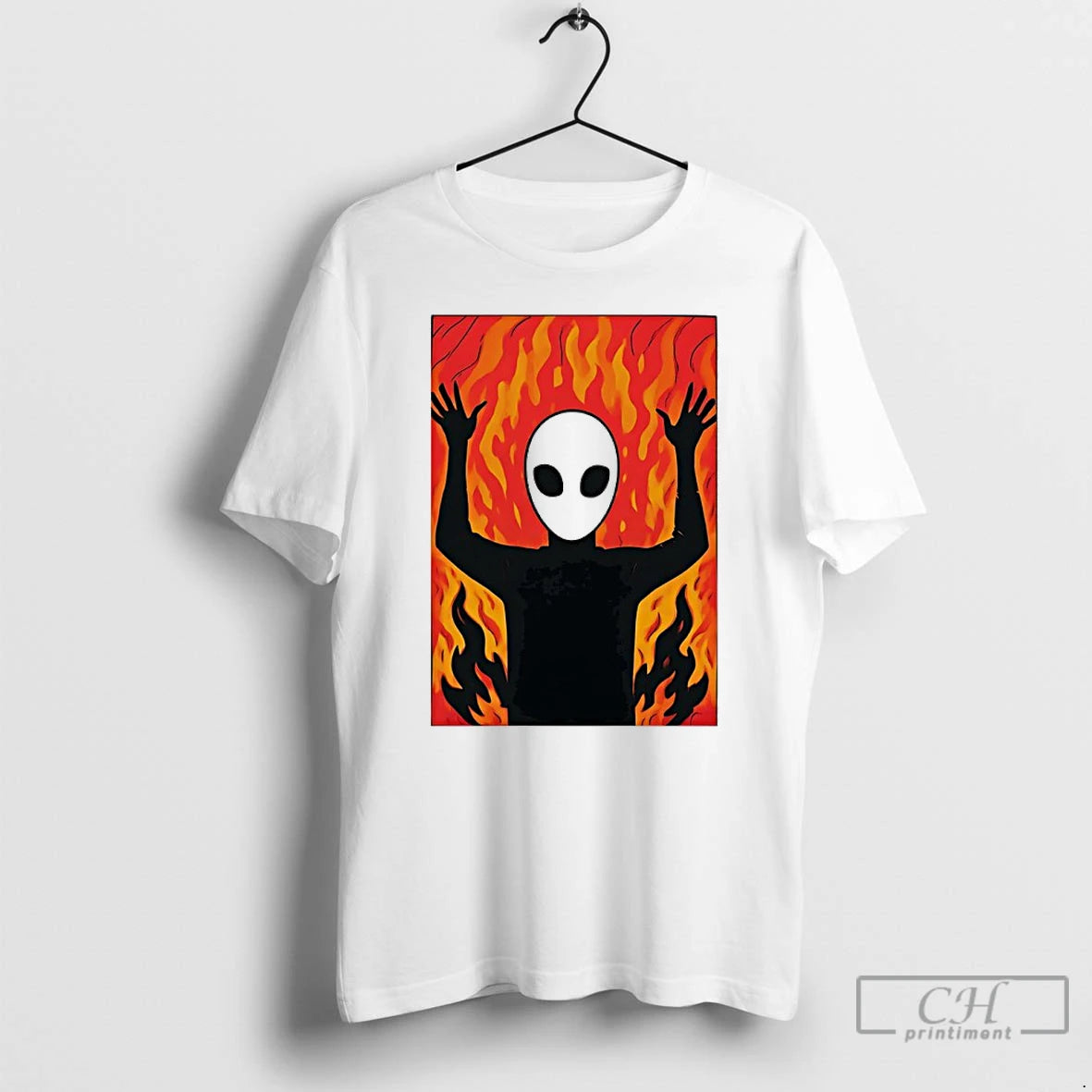 Classic Alien Fire Meme T-Shirts, Hoodie, Sweatshirt | ZylaModa.com
