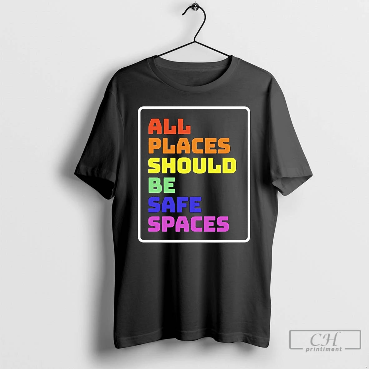 Classic All Places Should Be Safe Spaces Pride T-Shirts, Hoodie, Sweatshirt | ZylaModa.com