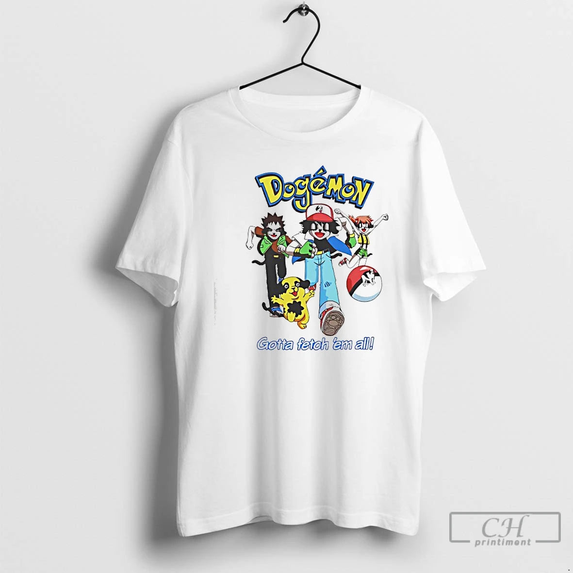 Classic Big Dogs Dogemon Gotta Fetch Em All T-Shirts, Hoodie, Sweatshirt | ZylaModa.com