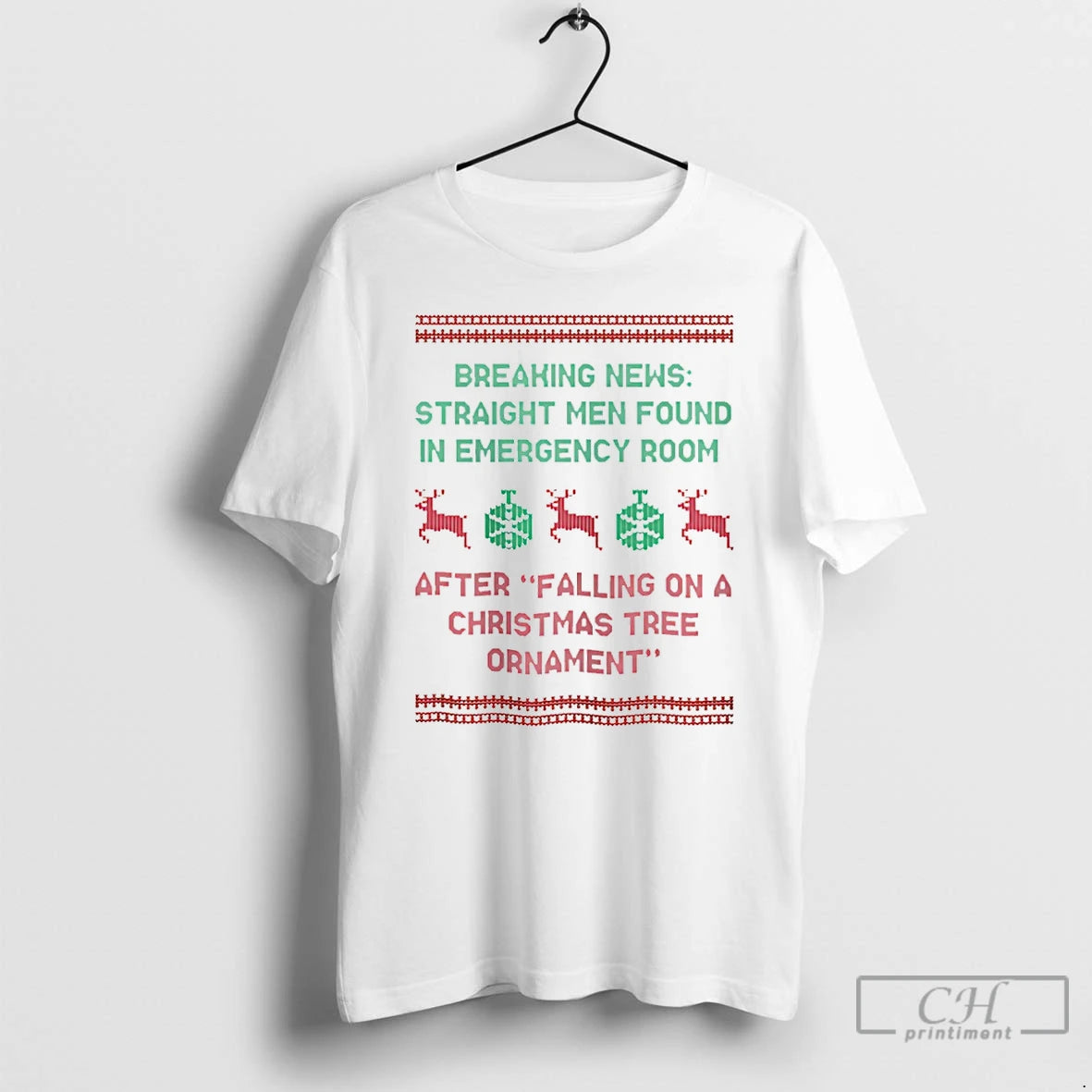 Classic Breaking News Straight Men Found In Emergency Room Christmas T-Shirts, Hoodie, Sweatshirt | ZylaModa.com