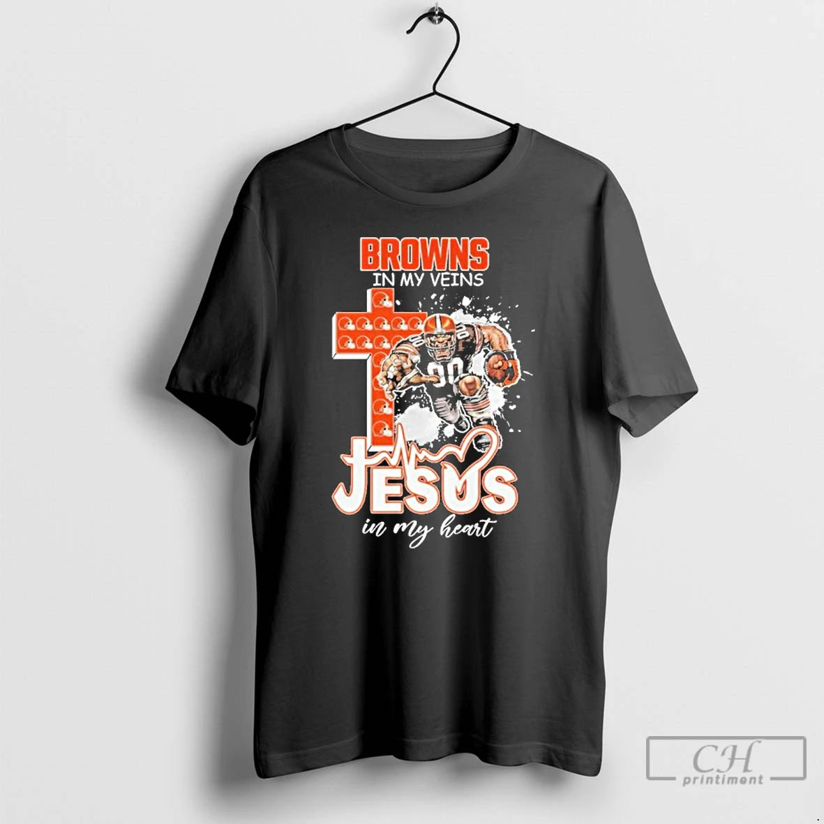 Classic Browns In My Veins Jesus Mascot In My Heart Mascots T-Shirts, Hoodie, Sweatshirt | ZylaModa.com