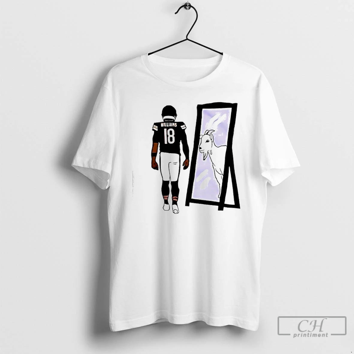 Classic Caleb Williams Mirror Goat Graphic T-Shirts, Hoodie, Sweatshirt | ZylaModa.com
