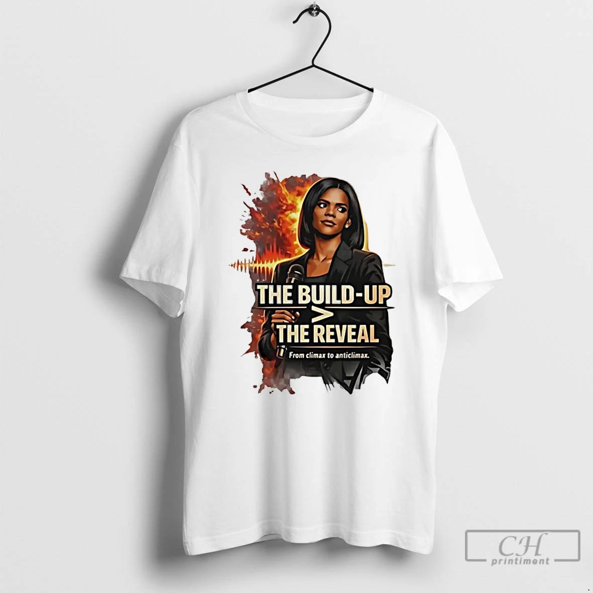 Classic Candace Owens The Build Up The Reveal Graphic T-Shirts, Hoodie, Sweatshirt | ZylaModa.com
