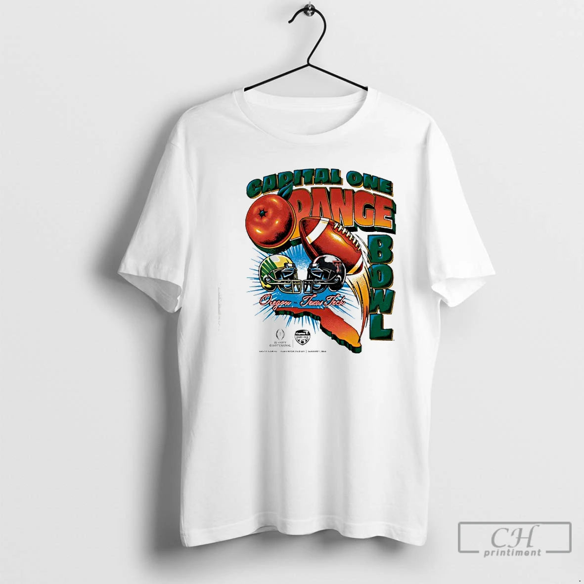 Classic Capital One Orange Bowl 2026 Oregon Vs Texas Tech Vintage Matchup T Shirts Sweater Hoodie, Sweatshirt | ZylaModa.com