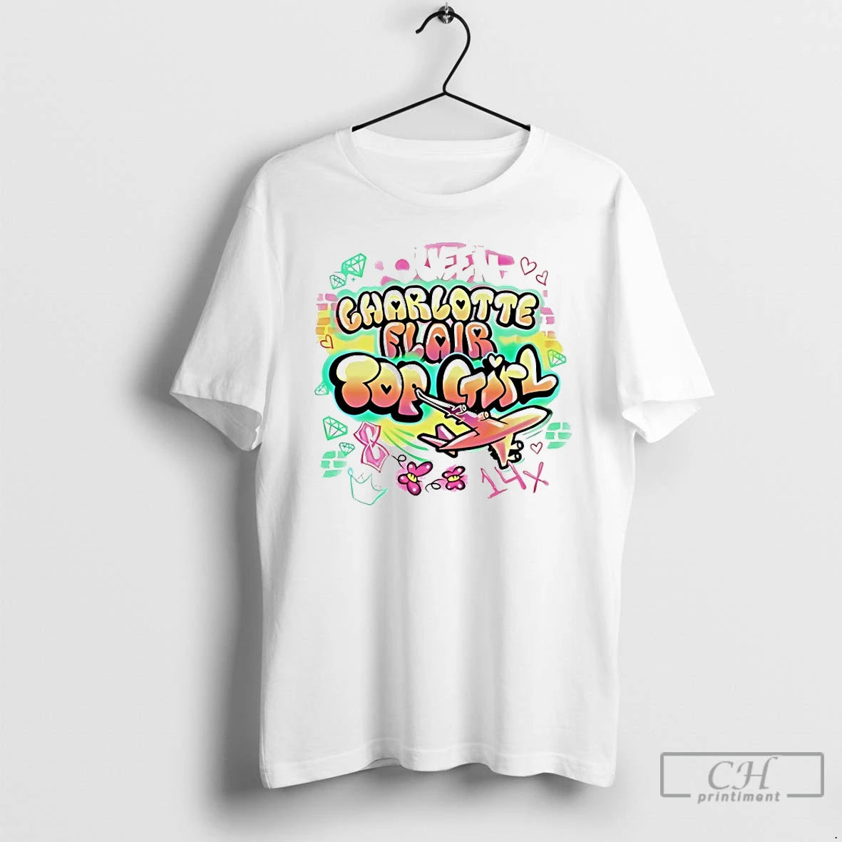 Classic Charlotte Flair Top Girl Graffiti T-Shirts, Hoodie, Sweatshirt | ZylaModa.com