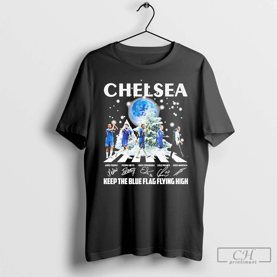 Classic Chelsea Keep The Blue Flag Flying High Christmas Signature T-Shirts, Hoodie, Sweatshirt | ZylaModa.com