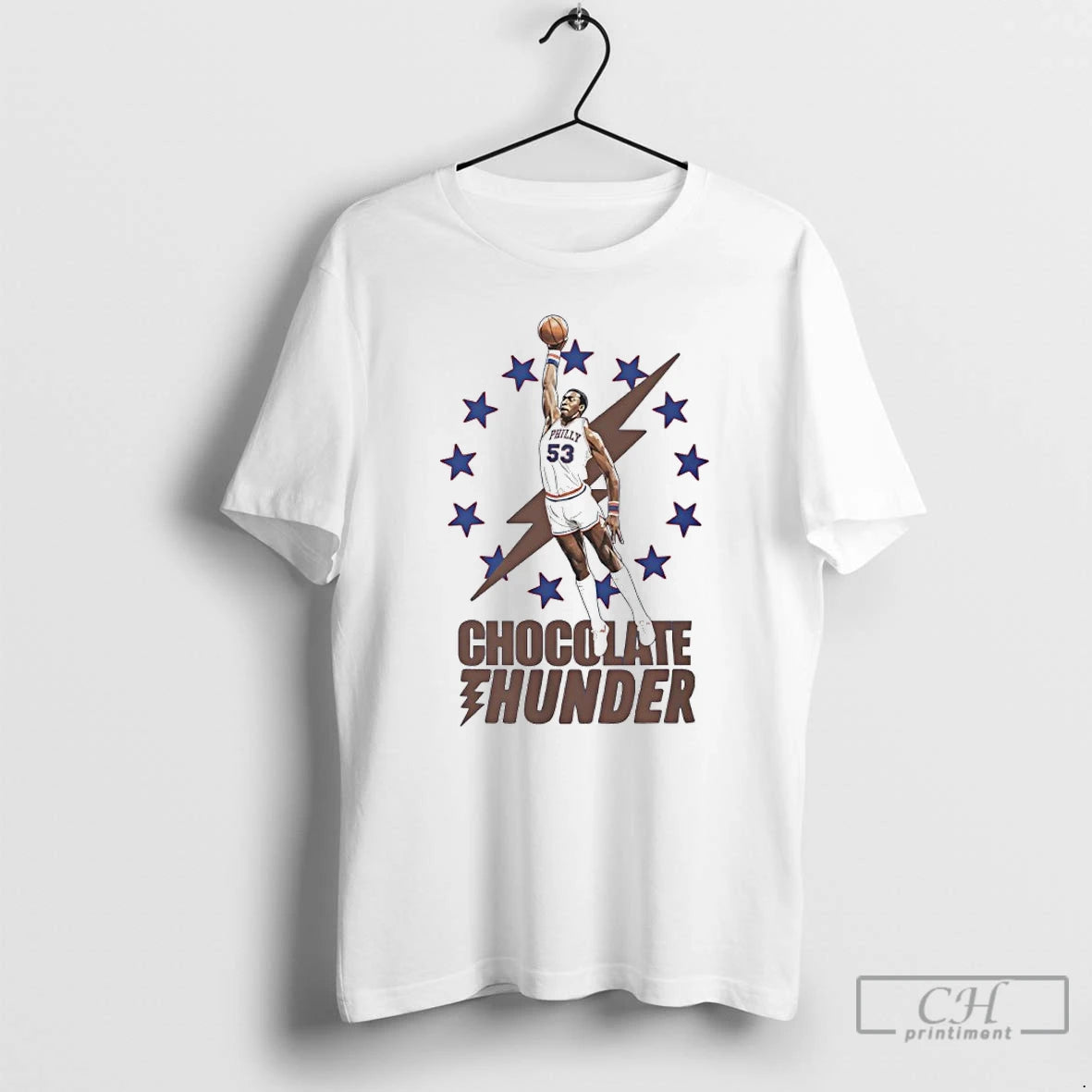 Classic Chocolate Thunder Philadelphia 76ers Basketball Player T-Shirts, Hoodie, Sweatshirt | ZylaModa.com