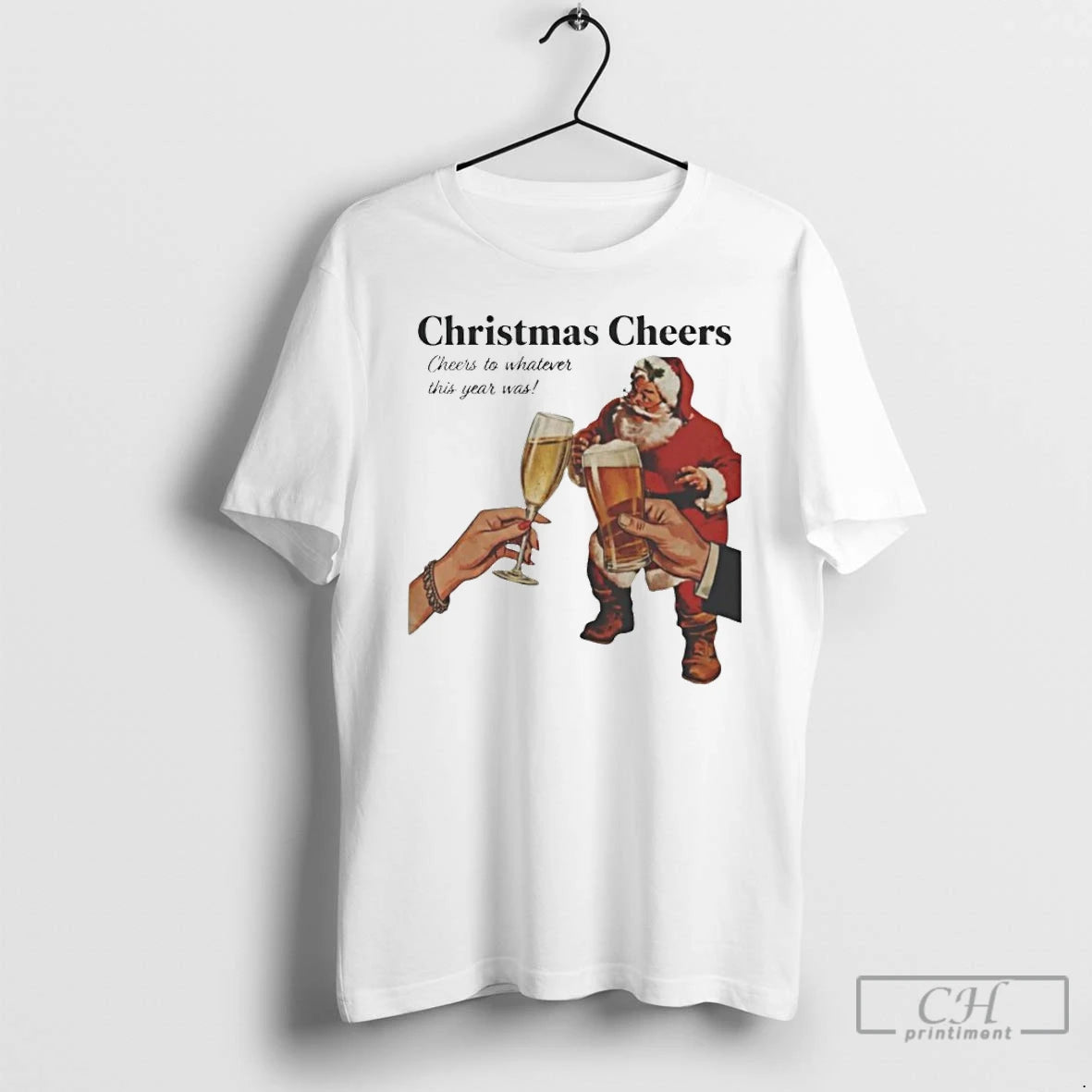 Classic Christmas Cheers To Whatever This Year Was T-Shirts, Hoodie, Sweatshirt | ZylaModa.com