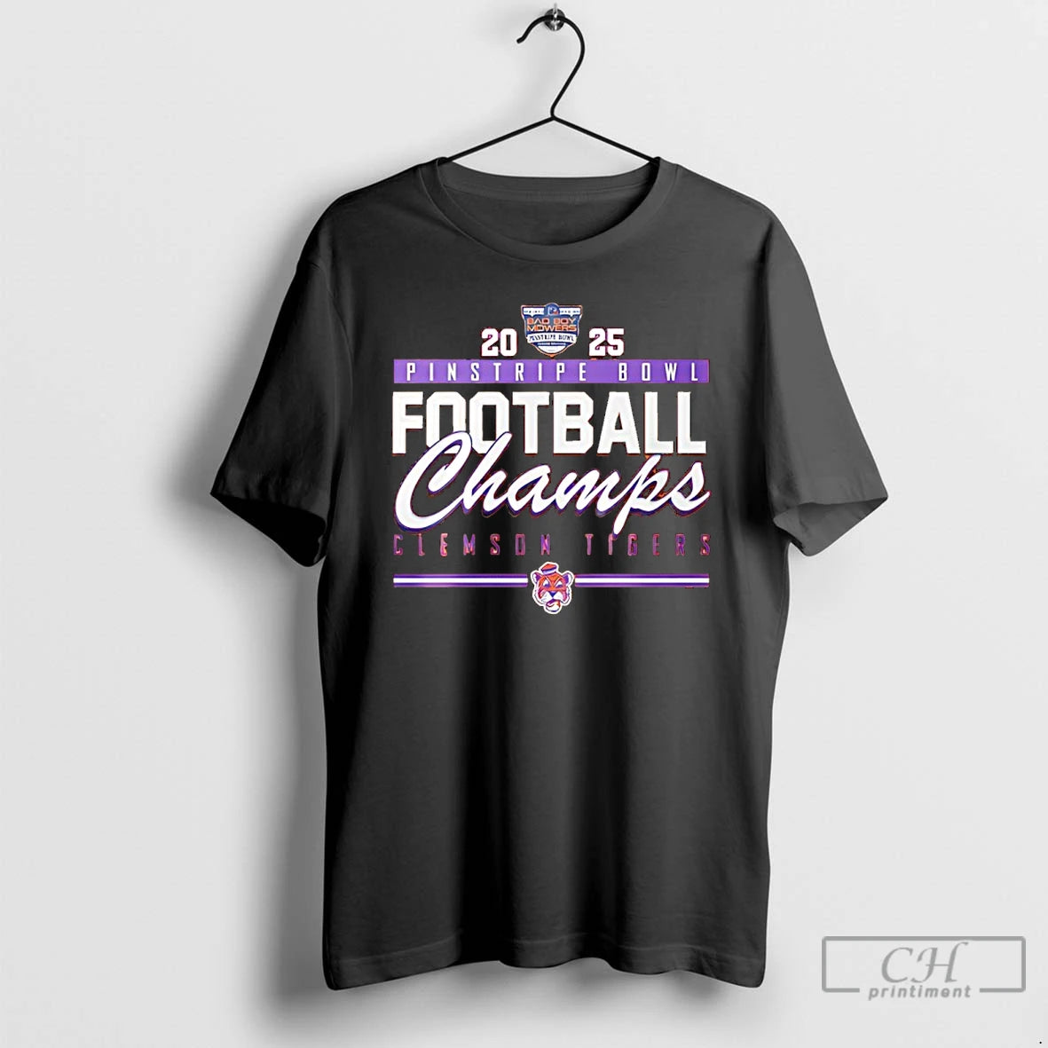 Classic Clemson Tigers Pinstripe Bowl Champions 2025 T-Shirts, Hoodie, Sweatshirt | ZylaModa.com