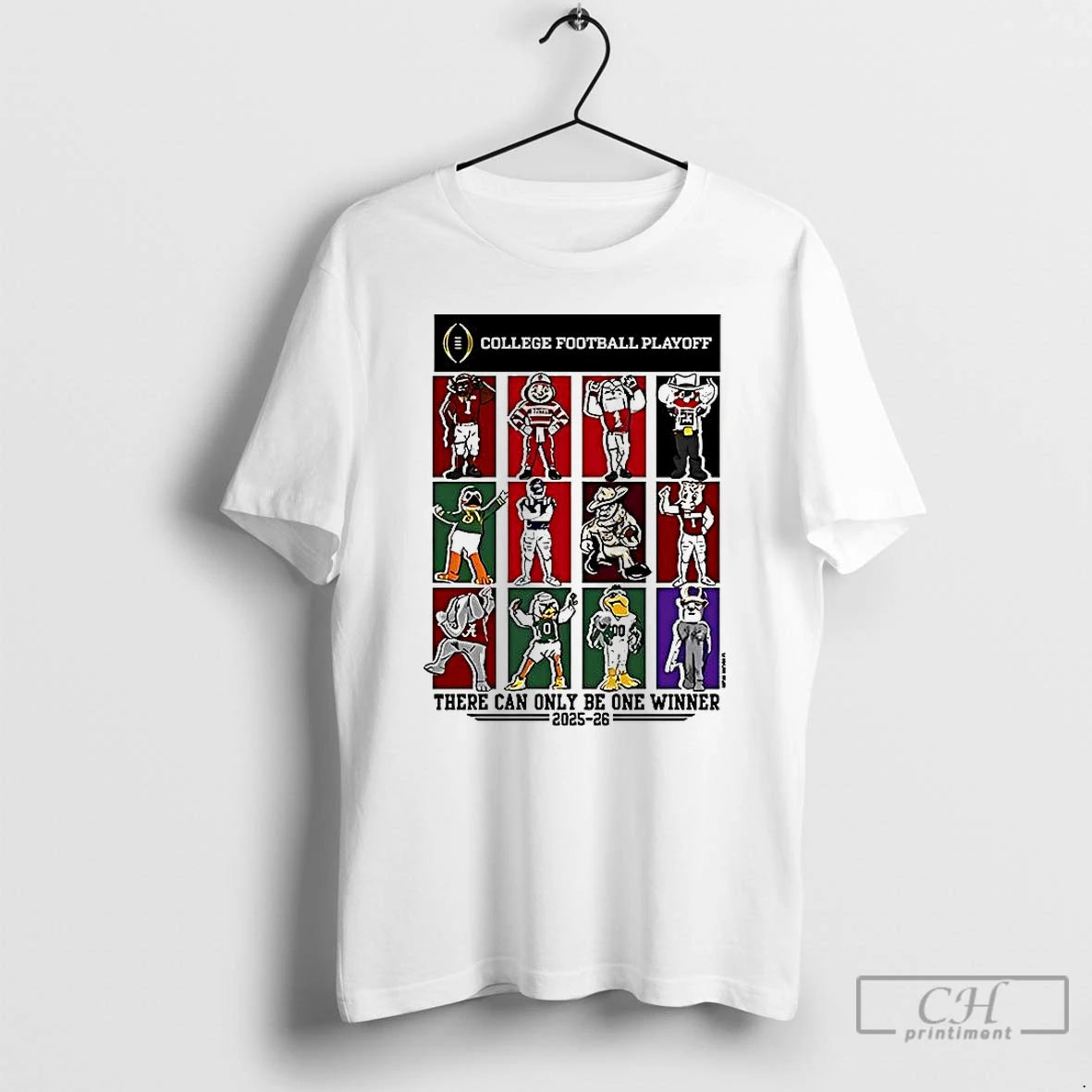 Classic College Football Playoff 12 Team Mascots 2025 2026 T-Shirts, Hoodie, Sweatshirt | ZylaModa.com