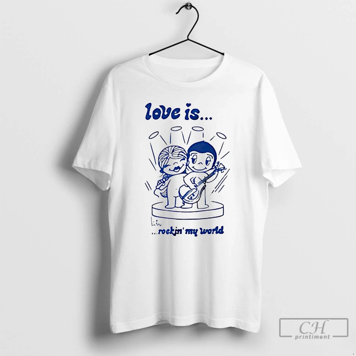 Classic Couple Love Is Rockin My World T-Shirts, Hoodie, Sweatshirt | ZylaModa.com