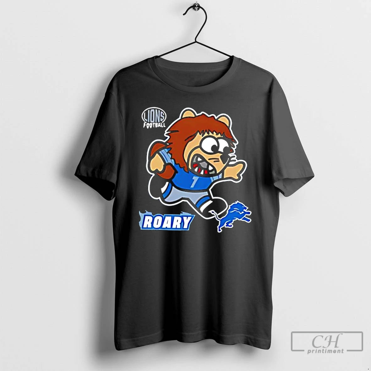 Classic Detroit Lions Football Roary Mascot Cartoon T-Shirts, Hoodie, Sweatshirt | ZylaModa.com