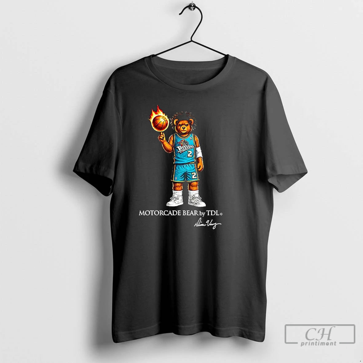 Classic Detroit Pistons Basketball Motorcade Bear By Tdl T-Shirts, Hoodie, Sweatshirt | ZylaModa.com