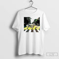 Classic Dino Chicken Nuggets And Abbey Road Album Cover T-Shirts, Hoodie, Sweatshirt | ZylaModa.com