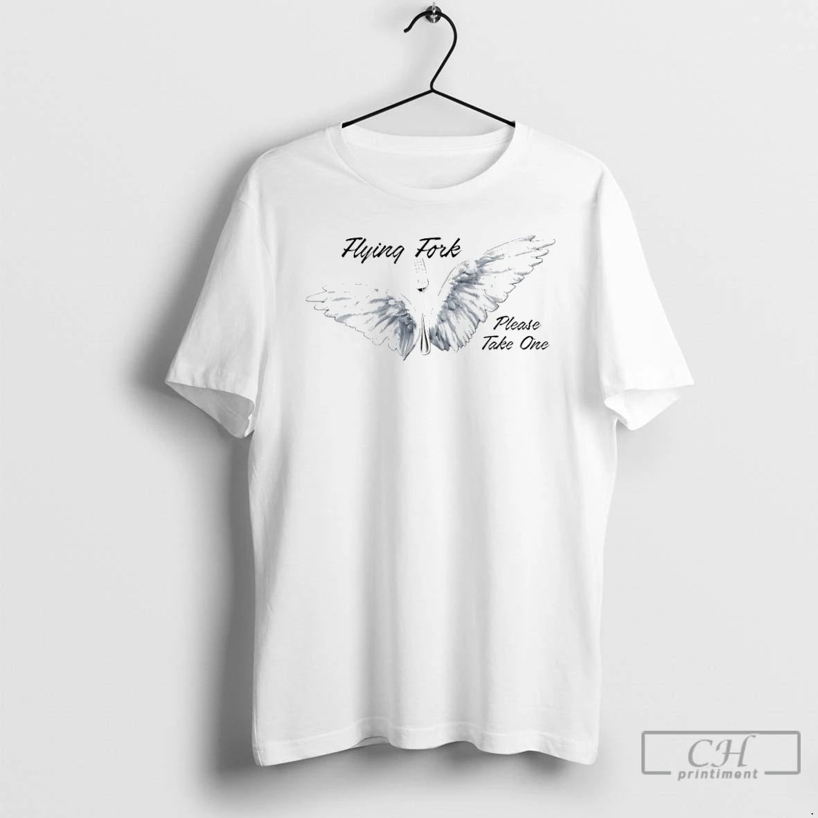 Classic Flying Fork Please Take One Graphic T-Shirts, Hoodie, Sweatshirt | ZylaModa.com