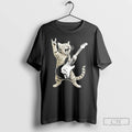 Classic Funny Cat Playing Guitar Rock And Roll T-Shirts, Hoodie, Sweatshirt | ZylaModa.com