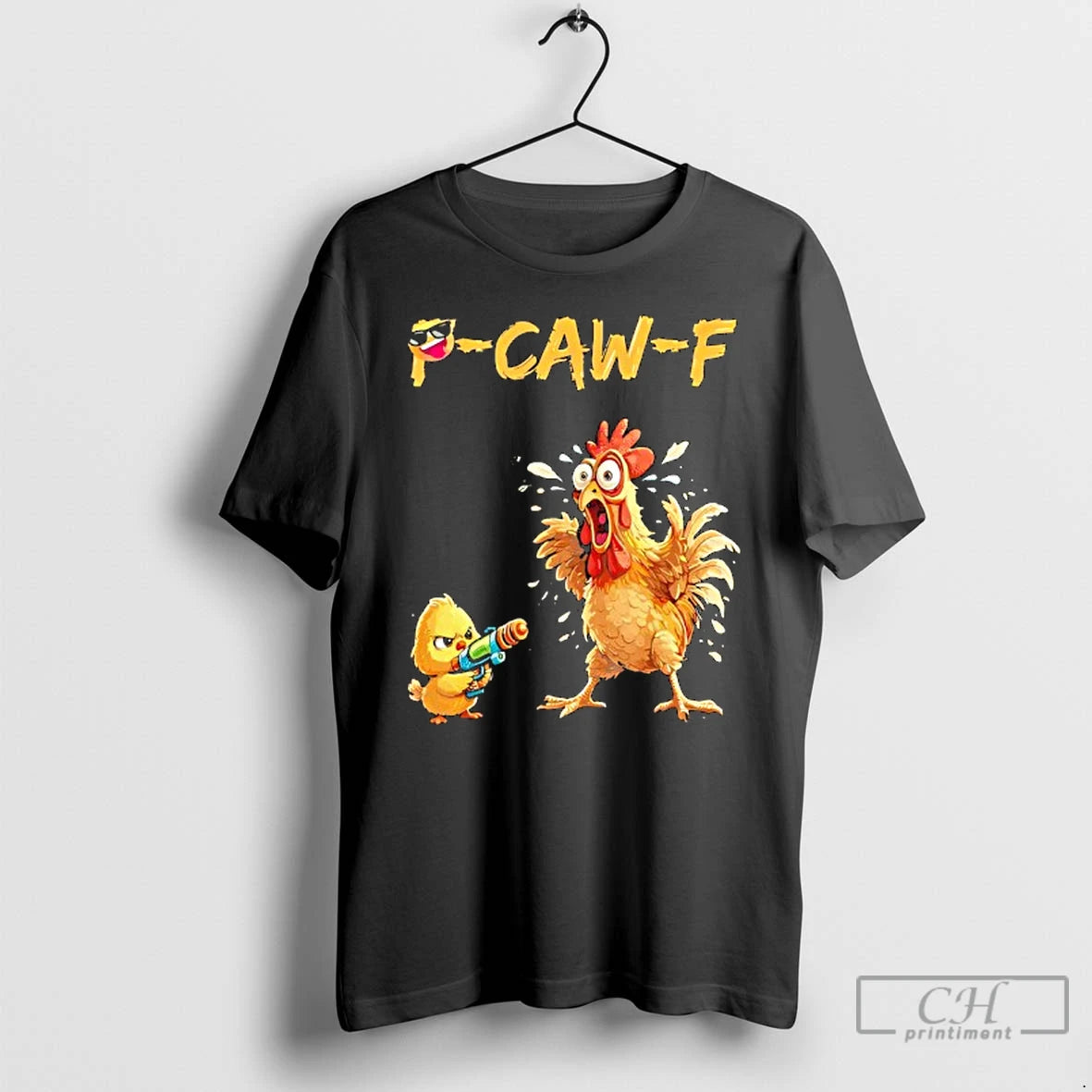 Classic Funny Rooster Caw F Chicken T-Shirts, Hoodie, Sweatshirt | ZylaModa.com