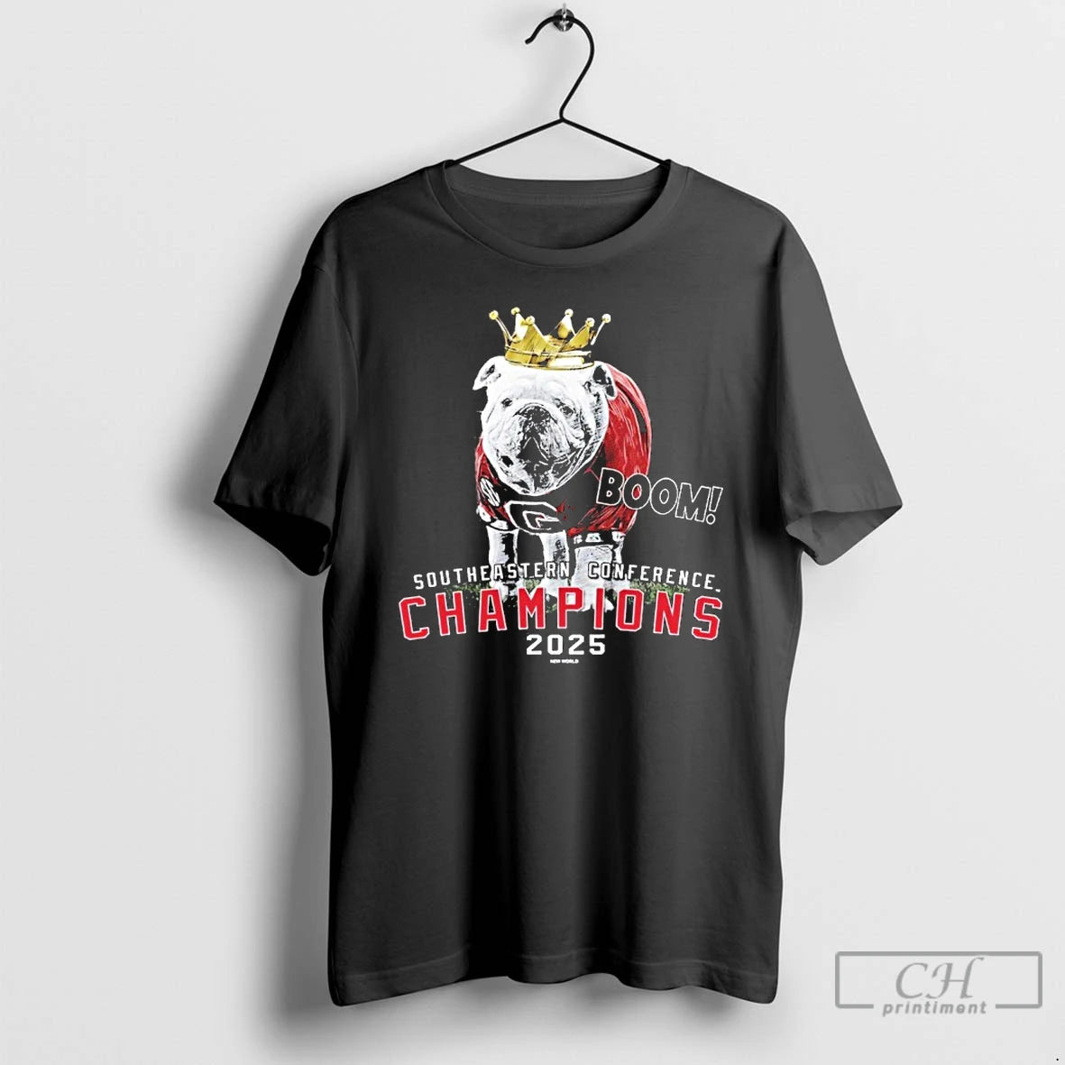 Classic Georgia Bulldogs 2025 Sec Conference Champions Mascot Crown T-Shirts, Hoodie, Sweatshirt | ZylaModa.com