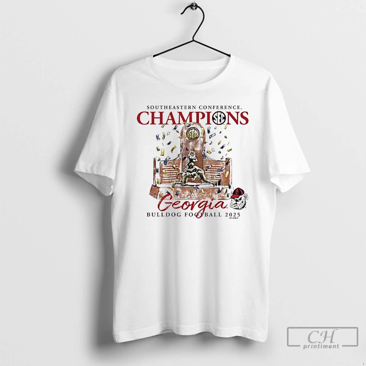 Classic Georgia Bulldogs 2025 Sec Football Champions Trophy T-Shirts, Hoodie, Sweatshirt | ZylaModa.com