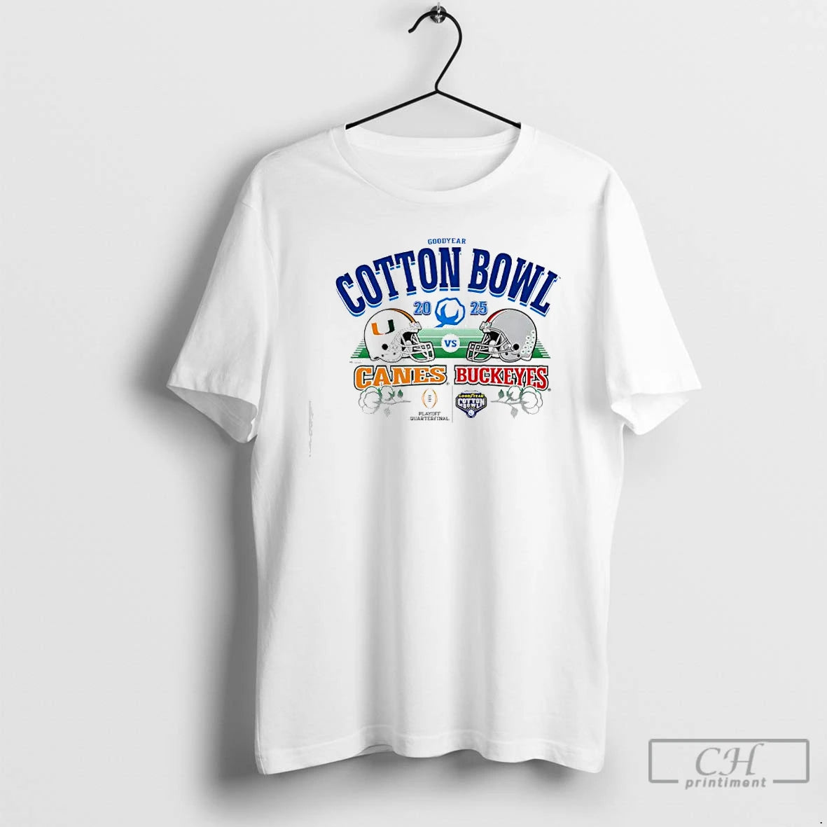 Classic Goodyear Cotton Bowl 2025 Canes Vs Buckeyes Playoff Quarterfinal T-Shirts, Hoodie, Sweatshirt | ZylaModa.com