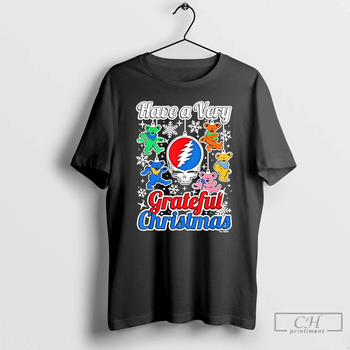 Classic Grateful Dead Have A Very Grateful Christmas Bear T-Shirts, Hoodie, Sweatshirt | ZylaModa.com