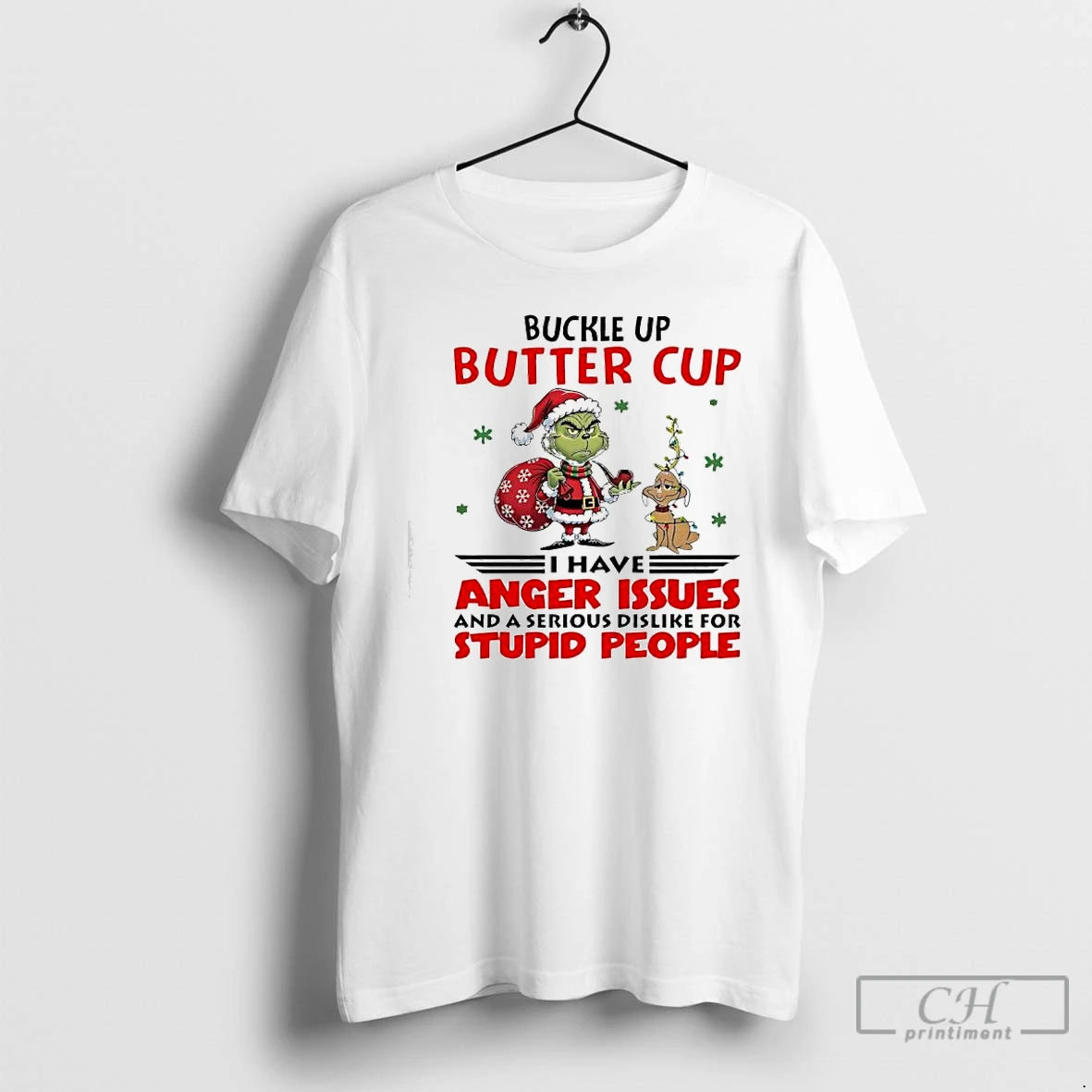 Classic Grinch And Dog Max Buckle Up Butter Cup T-Shirts, Hoodie, Sweatshirt | ZylaModa.com