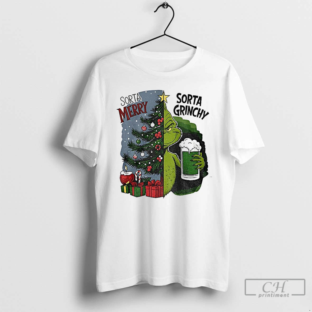 Classic Grinch Sorta Merry Sorta Grinchy Christmas Tree Holiday T-Shirts, Hoodie, Sweatshirt | ZylaModa.com