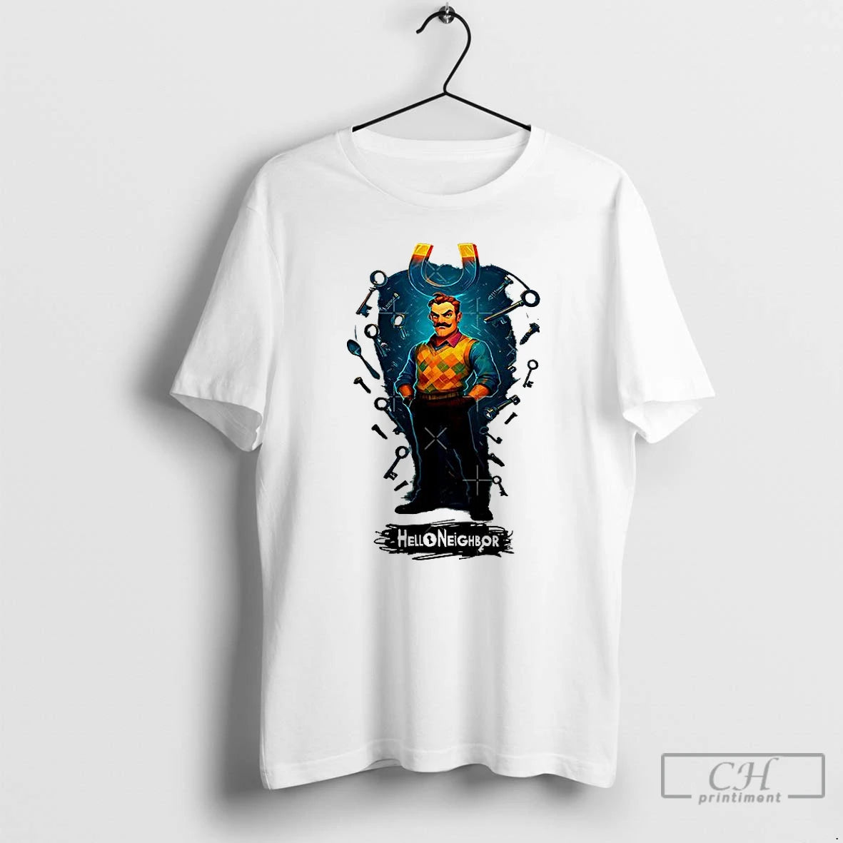 Classic Hello Neighbor Magnet Mind T-Shirts, Hoodie, Sweatshirt | ZylaModa.com