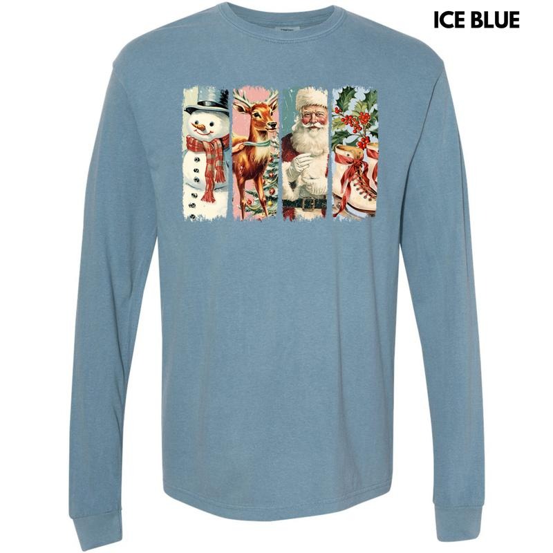 Classic Holiday Icons Long Sleeve Comfort Colors T-Shirt 'NLB' Hoodie, Sweatshirt | ZylaModa.com