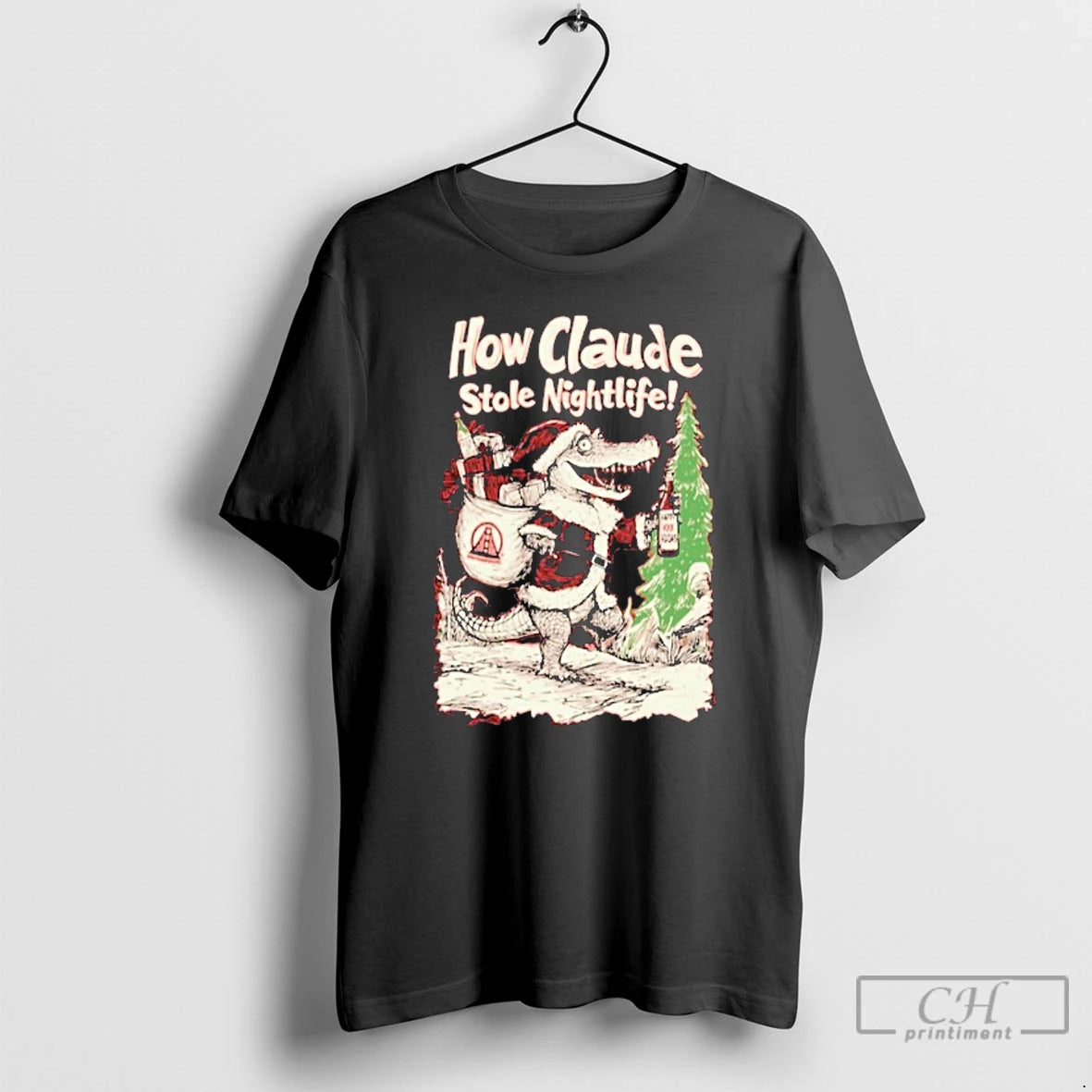 Classic How Claude Stole Nightlife Christmas T-Shirts, Hoodie, Sweatshirt | ZylaModa.com