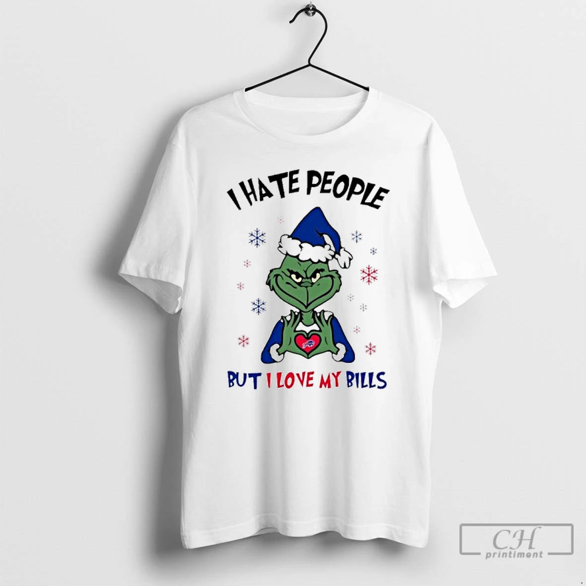 Classic I Hate People The Grinch But I Love My Bills T-Shirts, Hoodie, Sweatshirt | ZylaModa.com