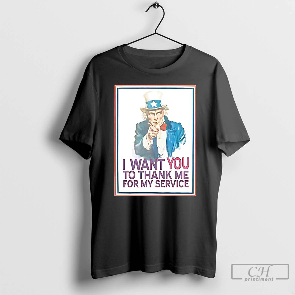 Classic I Want You To Thank Me For My Service Uncle Sam T Shirts Sweater Hoodie, Sweatshirt | ZylaModa.com