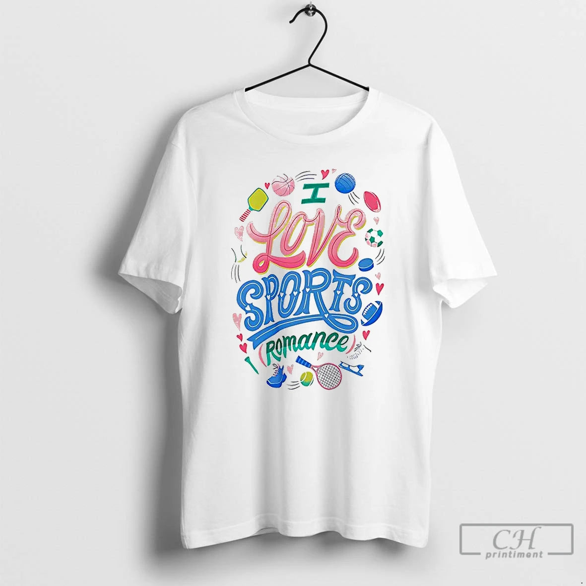 Classic I Love Sports Romance Style Symbols T-Shirts, Hoodie, Sweatshirt | ZylaModa.com