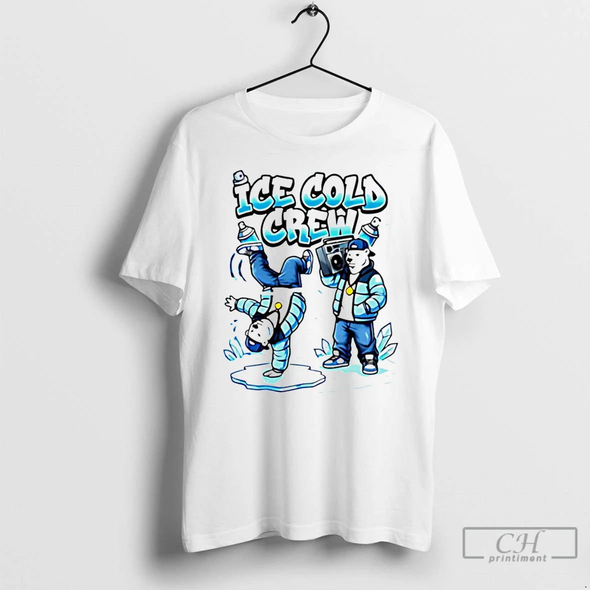 Classic Ice Cold Hip Hop Polar Bear Breakdance Christmas T-Shirts, Hoodie, Sweatshirt | ZylaModa.com