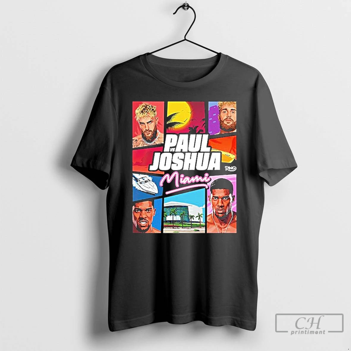 Classic Jake Paul Vs Anthony Joshua Match Showdown Vice City In Miami T Shirts Sweater Hoodie, Sweatshirt | ZylaModa.com