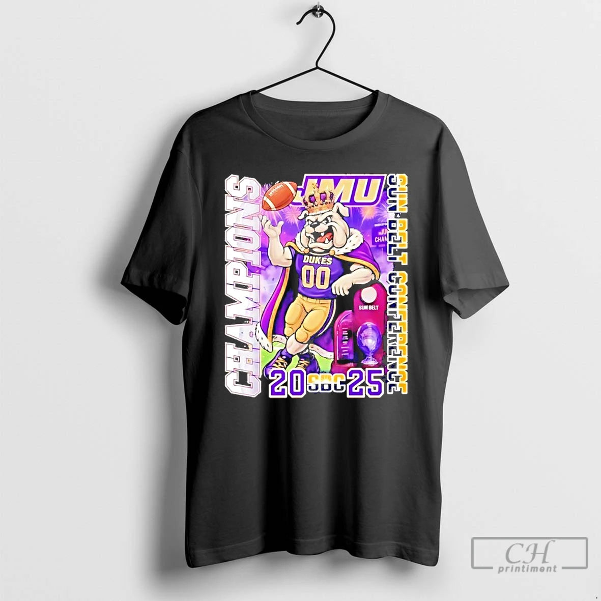 Classic James Madison Dukes Sun Belt Conference Champions Mascot 2025 T-Shirts, Hoodie, Sweatshirt | ZylaModa.com