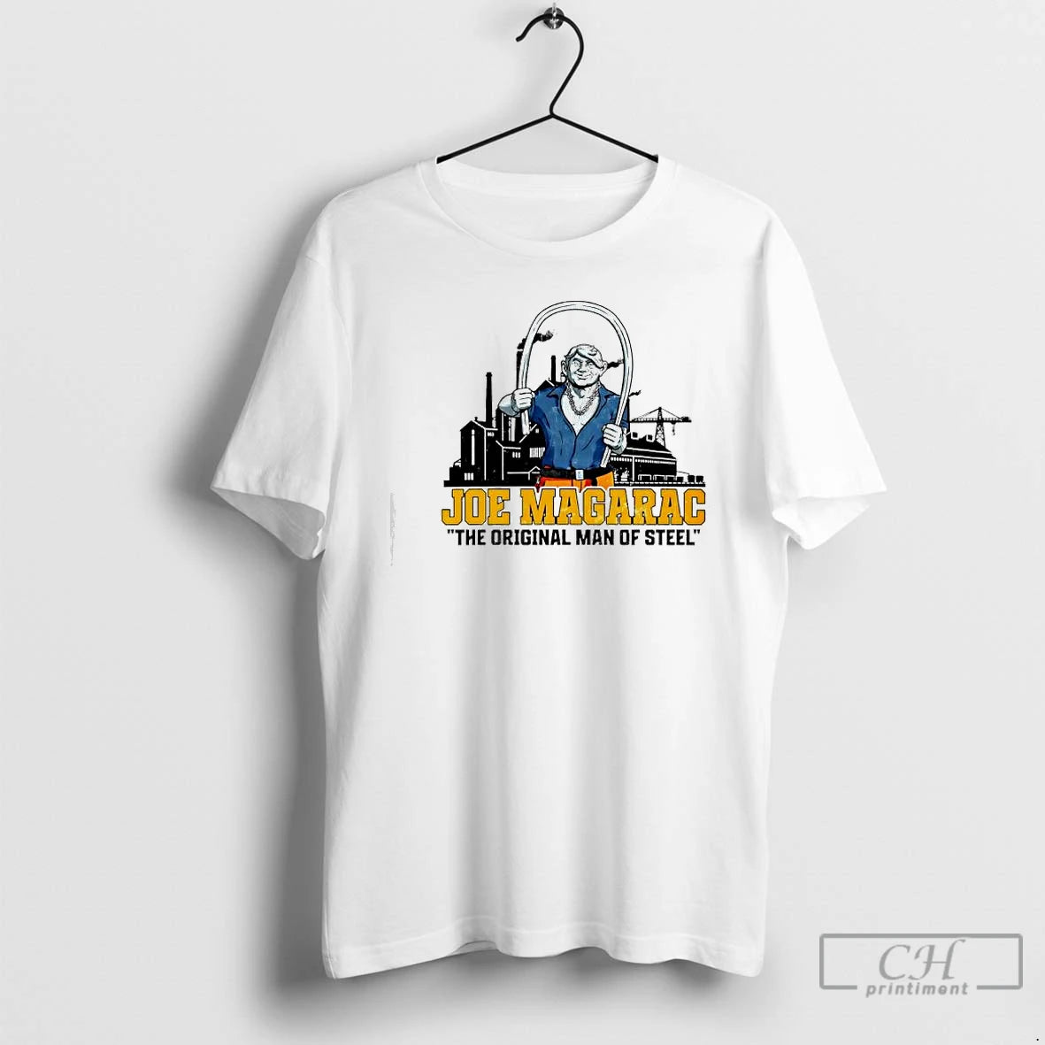 Classic Joe Magarac The Man Of Steel Graphic T-Shirts, Hoodie, Sweatshirt | ZylaModa.com