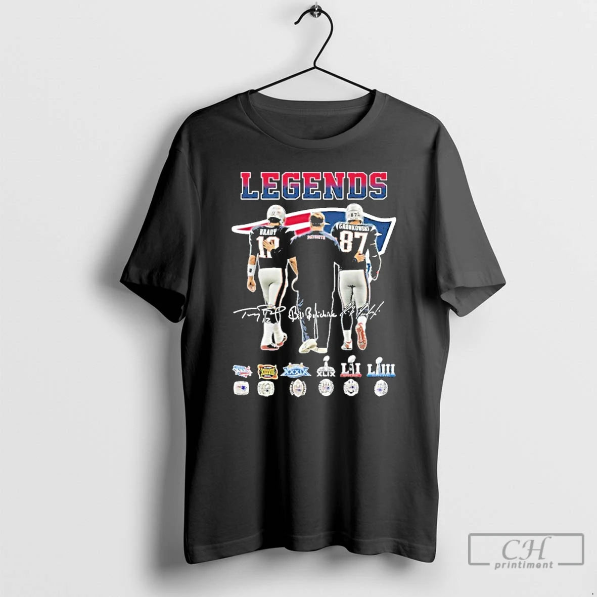 Classic Legends Brady Gronkowski Player Signature Logo T-Shirts, Hoodie, Sweatshirt | ZylaModa.com
