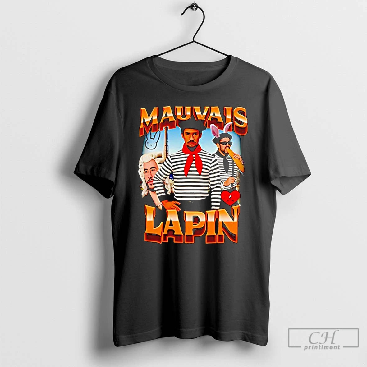 Classic Mauvais Lapin Character Graphic T-Shirts, Hoodie, Sweatshirt | ZylaModa.com
