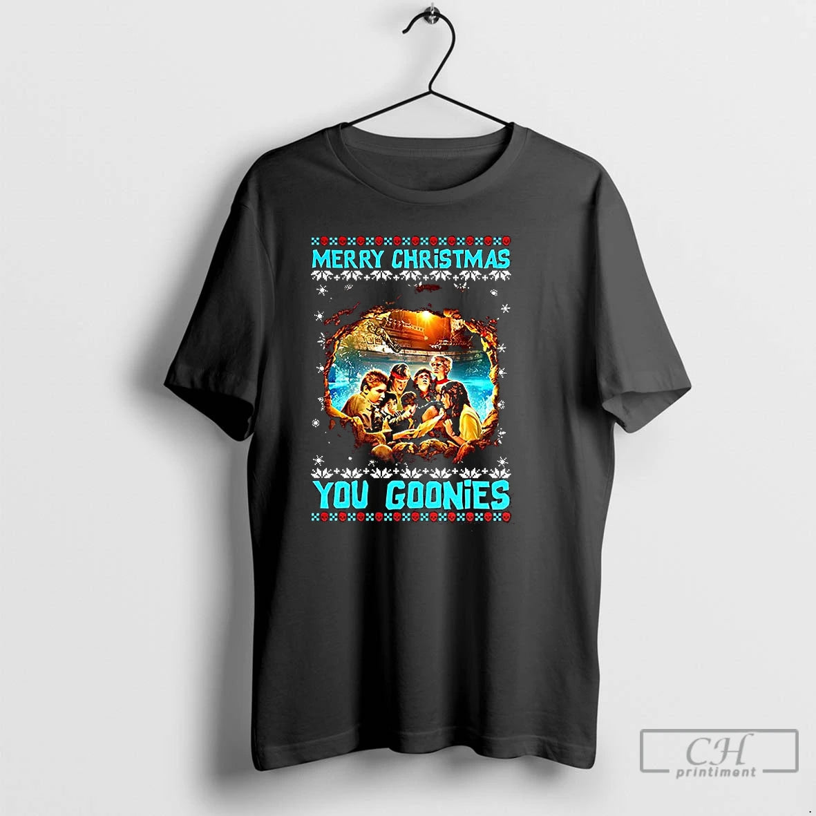 Classic Merry Christmas You Goonies Classic Adventure Ugly Xmas T-Shirts, Hoodie, Sweatshirt | ZylaModa.com
