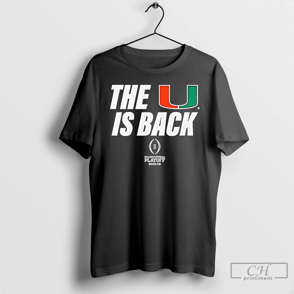 Classic Miami Football 2025 Cfp The U Is Back T-Shirts, Hoodie, Sweatshirt | ZylaModa.com