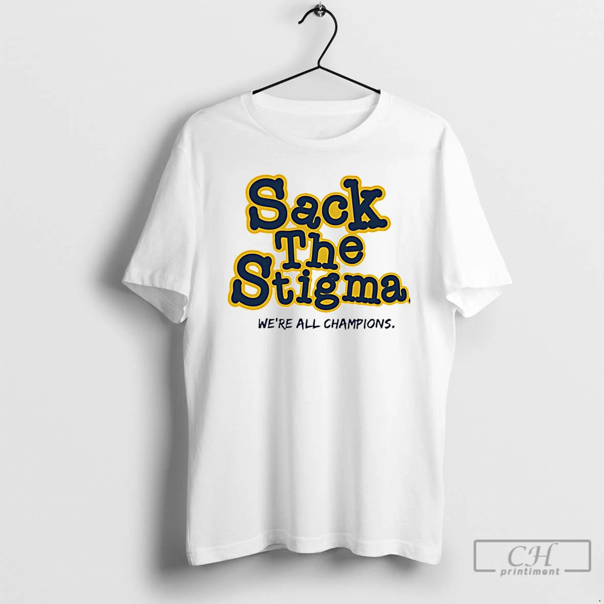 Classic Michigan Wolverines Sack The Stigma Were All Champions Christmas T-Shirts, Hoodie, Sweatshirt | ZylaModa.com