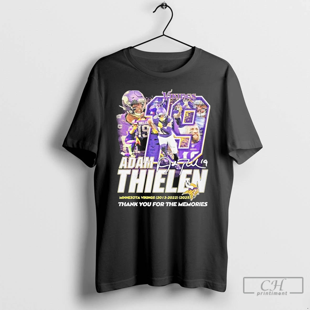 Classic Minnesota Vikings Adam Thielen 2023 2025 Thank You For The Memories T Shirts Sweater Hoodie, Sweatshirt