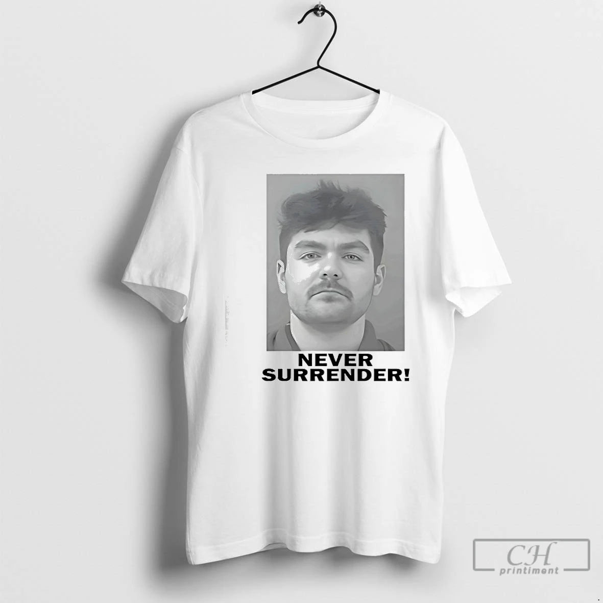 Classic Nick Fuentes Never Surrender Photo T-Shirts, Hoodie, Sweatshirt | ZylaModa.com