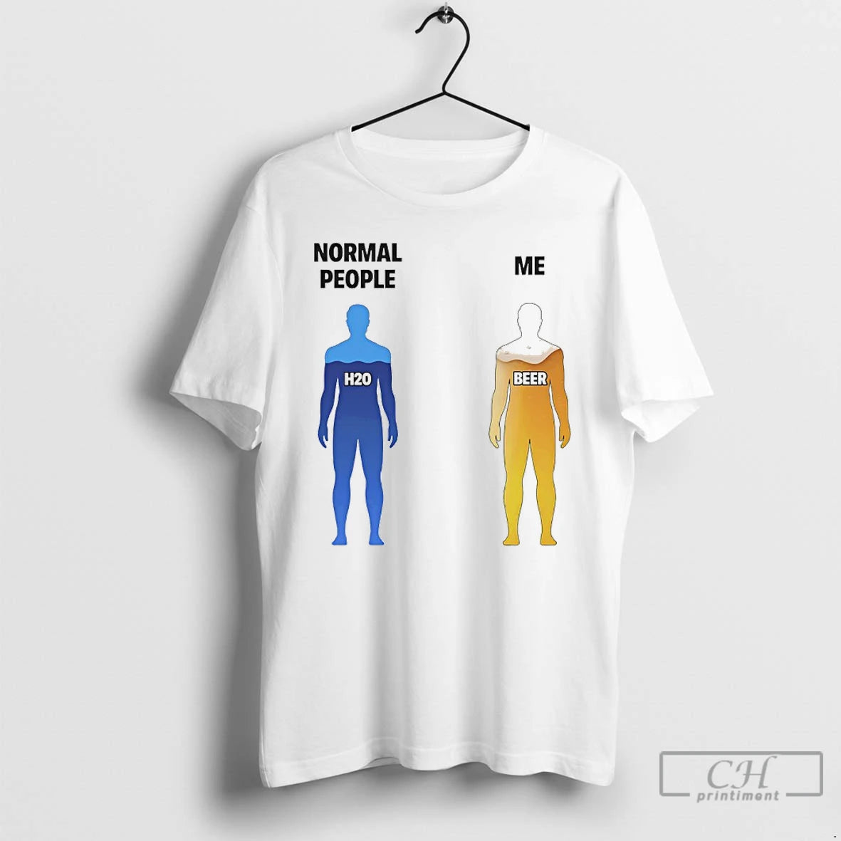 Classic Normal People H2o Vs Me Beer T-Shirts, Hoodie, Sweatshirt | ZylaModa.com