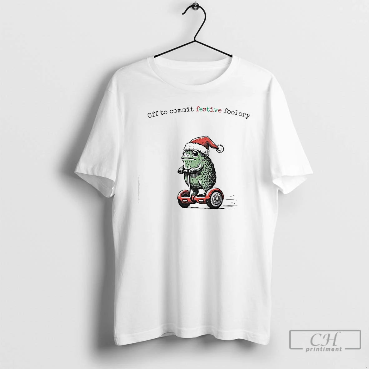 Classic Off To Commit Festive Foolery Christmas T-Shirts, Hoodie, Sweatshirt | ZylaModa.com