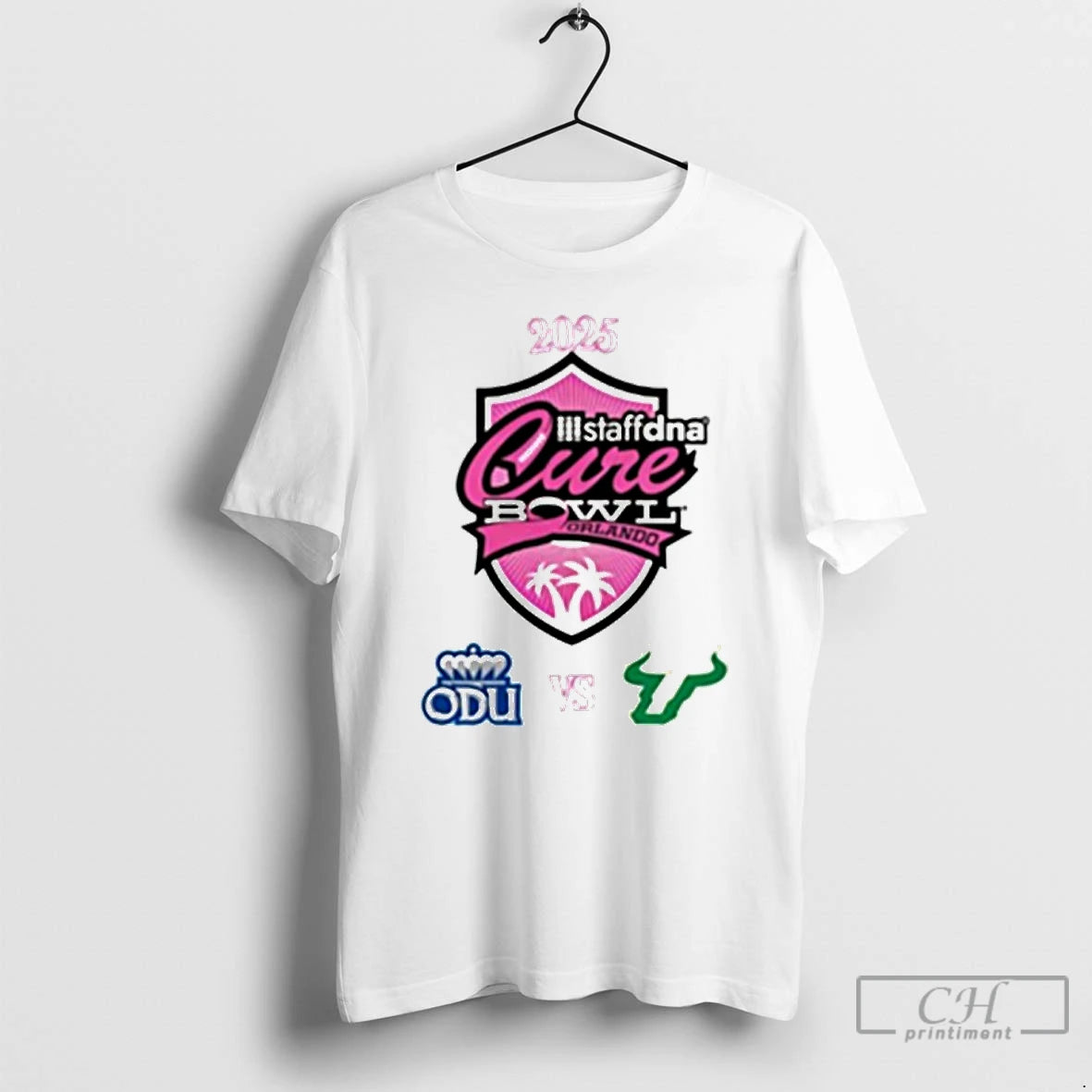 Classic Old Dominion Monarchs Vs South Florida Bulls 2025 Staffdna Cure Bowl T Shirts Sweater Hoodie, Sweatshirt